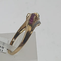 LADIES 10CT DIAMOND RING 2.2GMS Ring Size P / 8 US