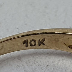 LADIES 10CT DIAMOND RING 2.2GMS Ring Size P / 8 US