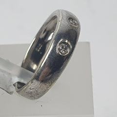 UNISEX 9CT DIAMOND RING 3.0GMS Ring Size L / 6.5 US