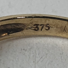 LADIES 9CT DIAMOND RING 2.5GMS Ring Size Q 1/2 / 8.5 US