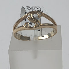 UNISEX 9CT DIAMOND S RING 2.3GMS Ring Size P / 8.5 US