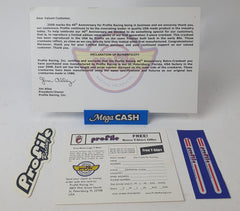 PROFILE RACING  CRANK SET  RETRO  3 PCE CRANK SET WITH JOINER BIT / STICKERS AND AUTHENTICATION CERTIFICATE T