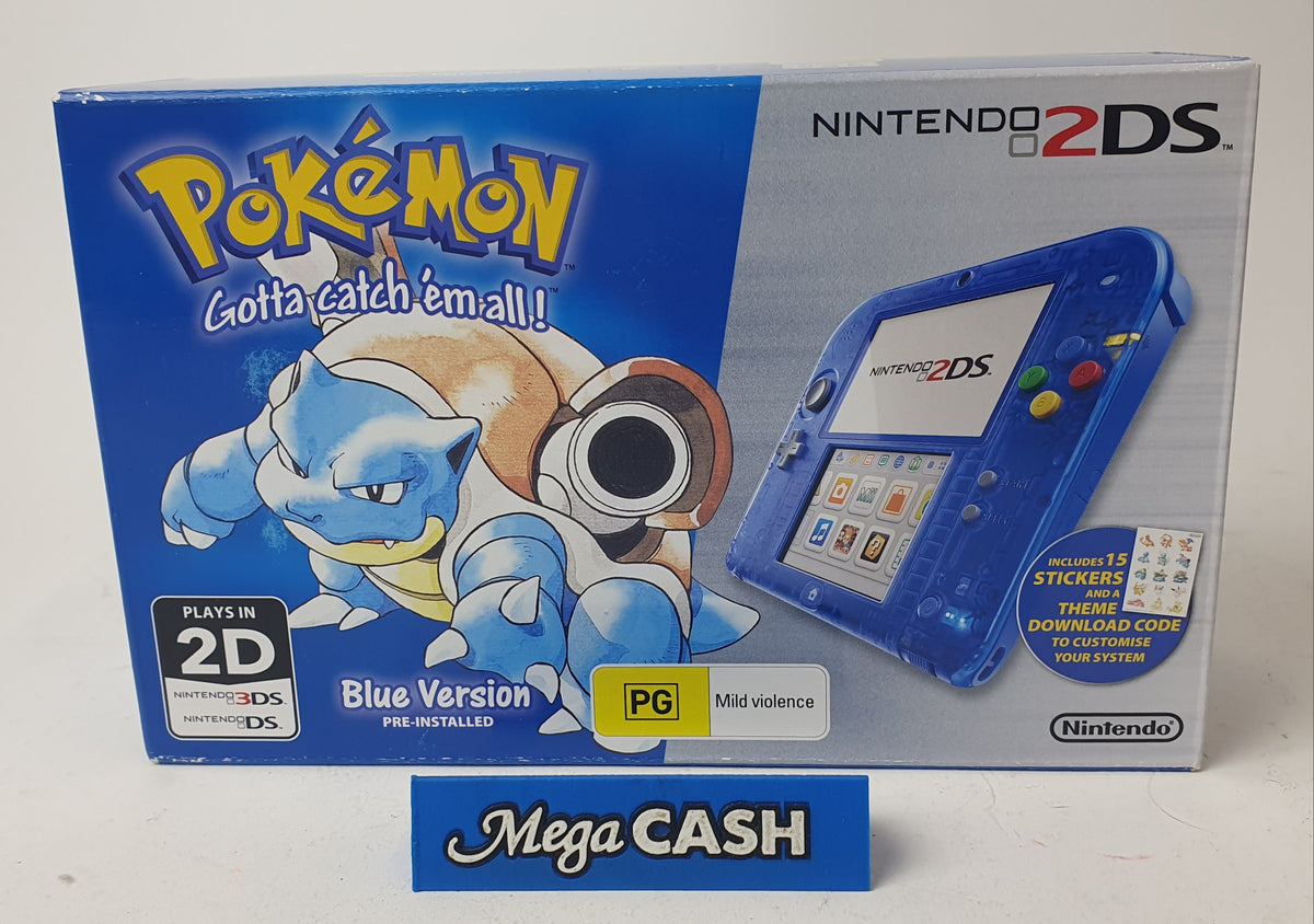 POKEMON NINTENDO 2DS BLUE VERSION