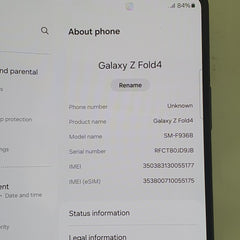 SAMSUNG - MOBILE PHONE - 256GB SM-F936B - HINGE FAULTY