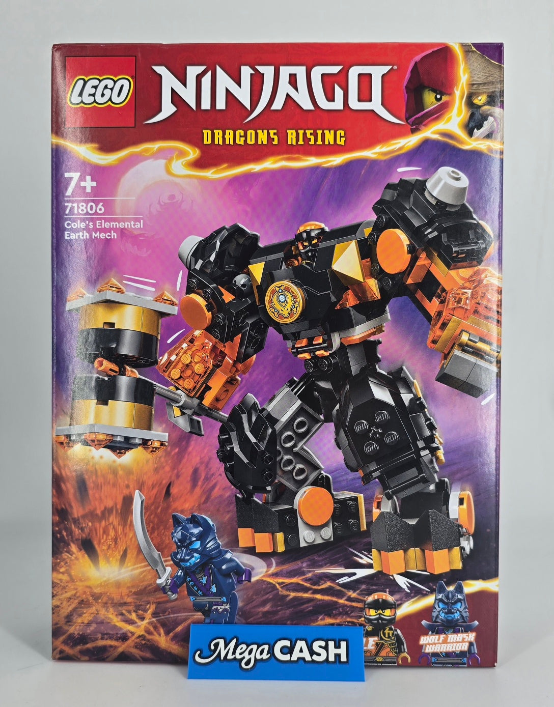 Lego Ninjago Dragons Rising - 71806 Cole's Elemental Earth Mech