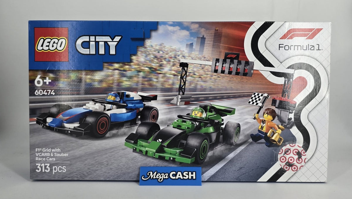 Lego City Formula 1 - F1 Grid with VCARB & Sauber Race Cars - 604474
