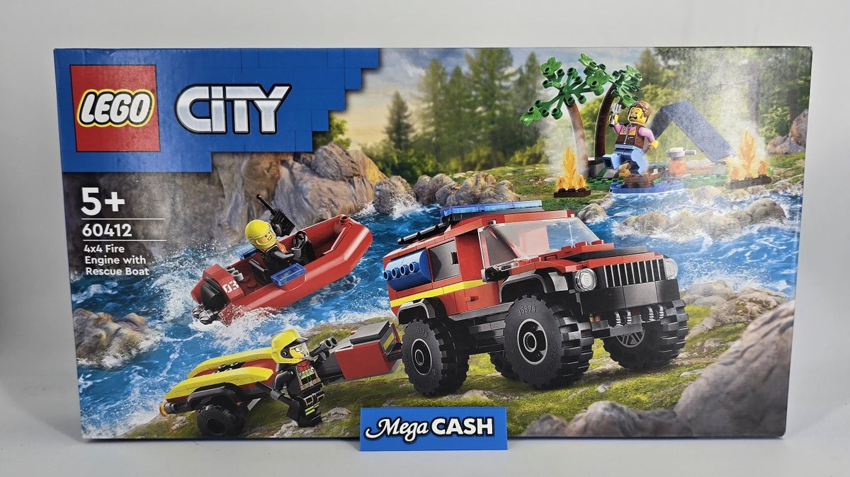 Lego City 4x4 Fire Engine with Rescue Boat - 60412