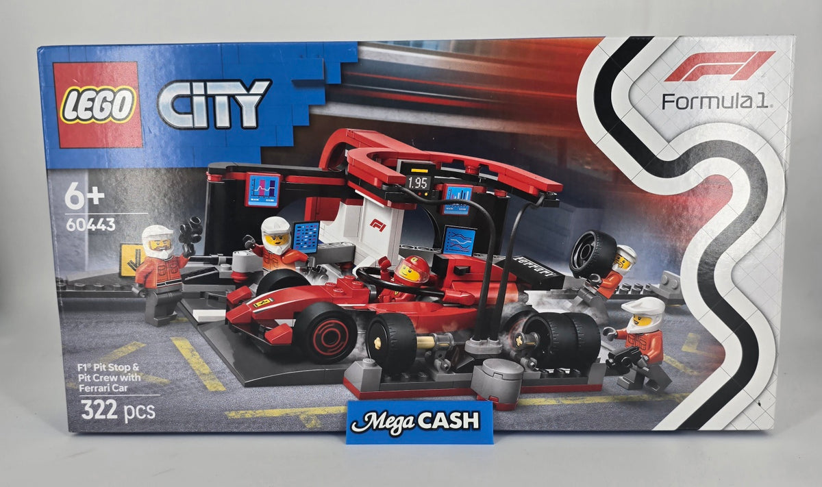 Lego City F1 Pit Stop & Pit Crew with Ferrari Car 60443