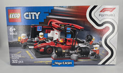 Lego City F1 Pit Stop & Pit Crew with Ferrari Car 60443