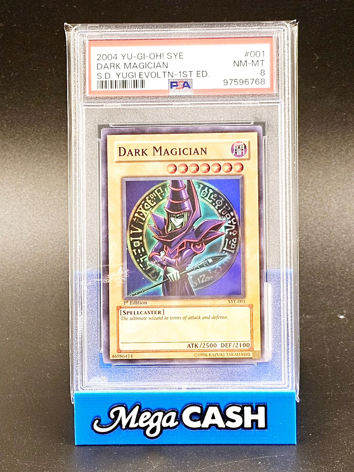 Yu Gi Oh! 2004 Dark Magician SYE-001 PSA 8