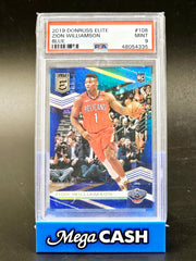 2019 Donruss Elite Zion Williamson Blue PSA 9