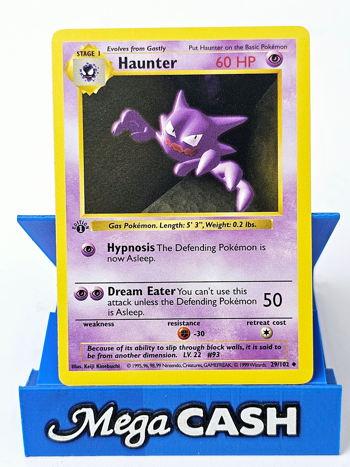 Haunter 29/102 First 1st Edition Shadowless Base Set 1999 NM