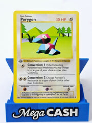 Porygon 39/102 First 1st Edition Shadowless Base Set 1999 NM