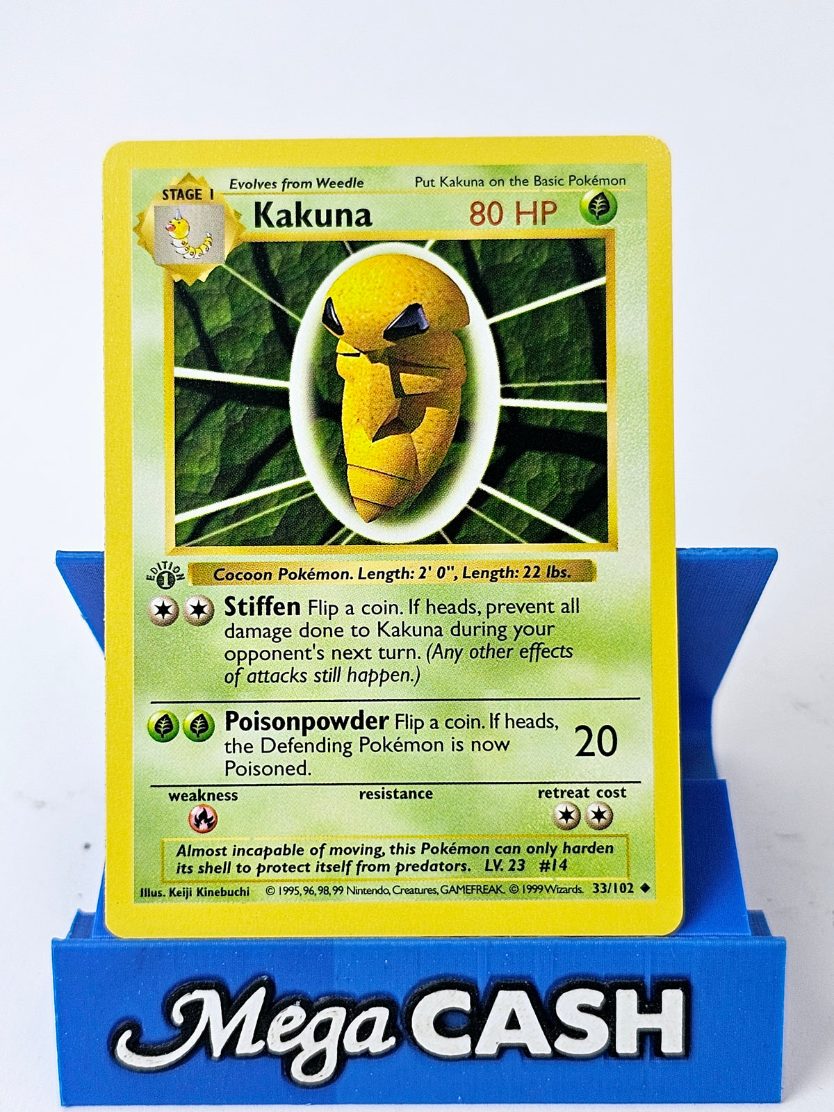 Kakuna 33/102 First 1st Edition Shadowless Base Set 1999 NM