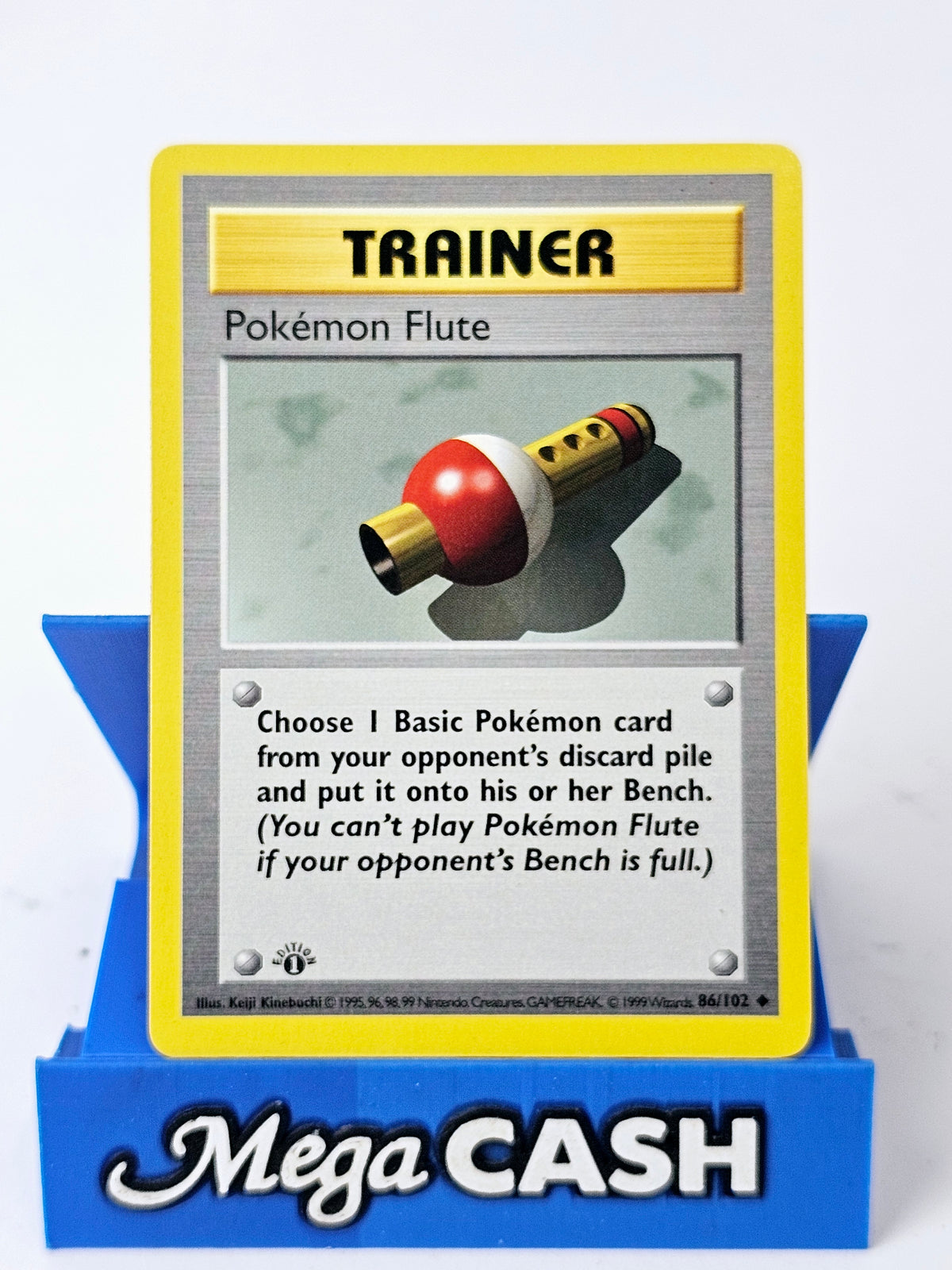 Pokemon Flute 86/102 First 1st Edition Shadowless Base Set 1999 NM