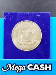 Western Samoa Coin James Cook Explorer of the Pacific / 1728-1779 Commemorative Tala 1970 $1 Dollar Coin
