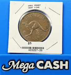 Australian 1951 Penny - Very Fine