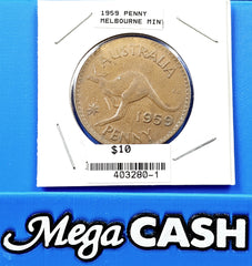 Australia 1959 One Penny - Melbourne Mint