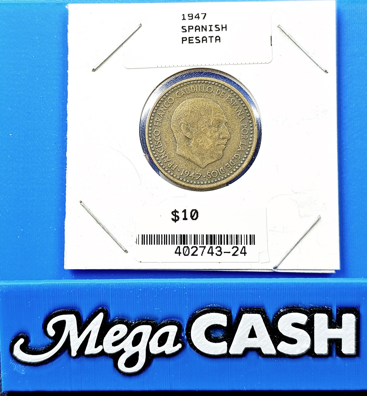 Spanish 1947 One Una Pesata