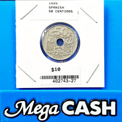Spanish 1949 50 Centimos