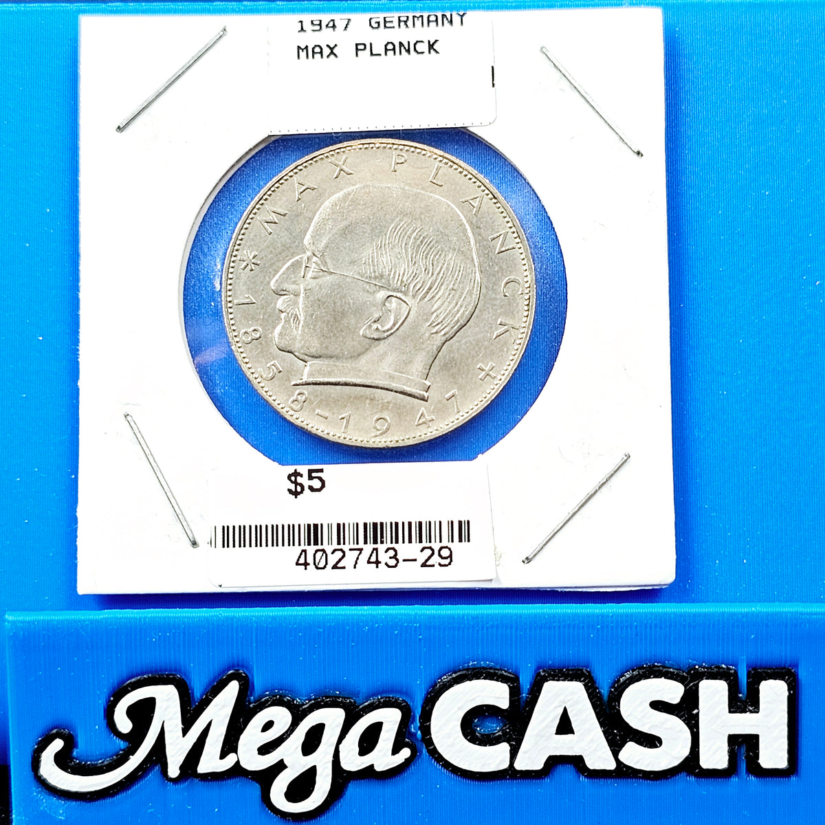 Germany 1958 Max Planck 2 Deutsche Mark 1858-1947