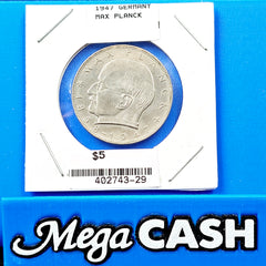 Germany 1958 Max Planck 2 Deutsche Mark 1858-1947