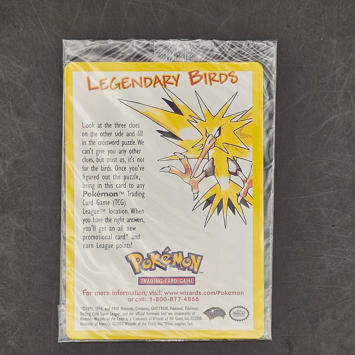 Pokemon Legendary Birds Zapdos 2000 Movie Promos Sealed WOTC