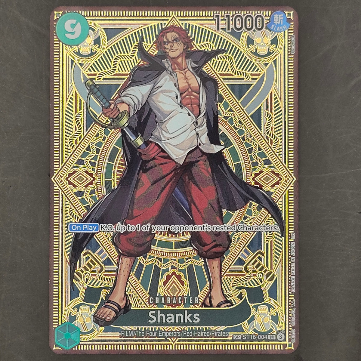 One Piece CCG Shanks ST16-004 SR 3 NM