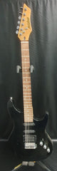 ASHTON ELECTRIC GUITAR NO MODEL OR SERIALS VISIBLE / IN CARRY CASE / TUNER BUILT IN