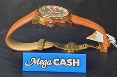 MENS - CORUM -  ANALOGUE WATCH - ADMIRALS CUP - 01.0007 - REPLICA WATCH - BROWN LEATHER BAND