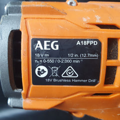 AEG - FUSION HAMMER DRILL - A18FPD - Skin Only