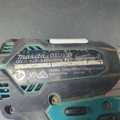 Makita - 18V Brushless Impact Driver - DTD153