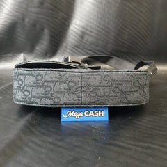 DIOR - Saddle Messenger Bag Black Dior Oblique Jacquard and Black Grained Calfskin