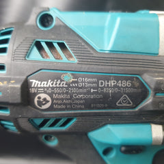Makita - 18V Brushless Heavy Duty Hammer Driver Drill - DHP486 - Skin Only
