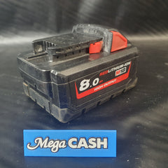 MILWAUKEE - Red Lithium Ion High Output Tool Battery - 8.0Ah - M18 HB8