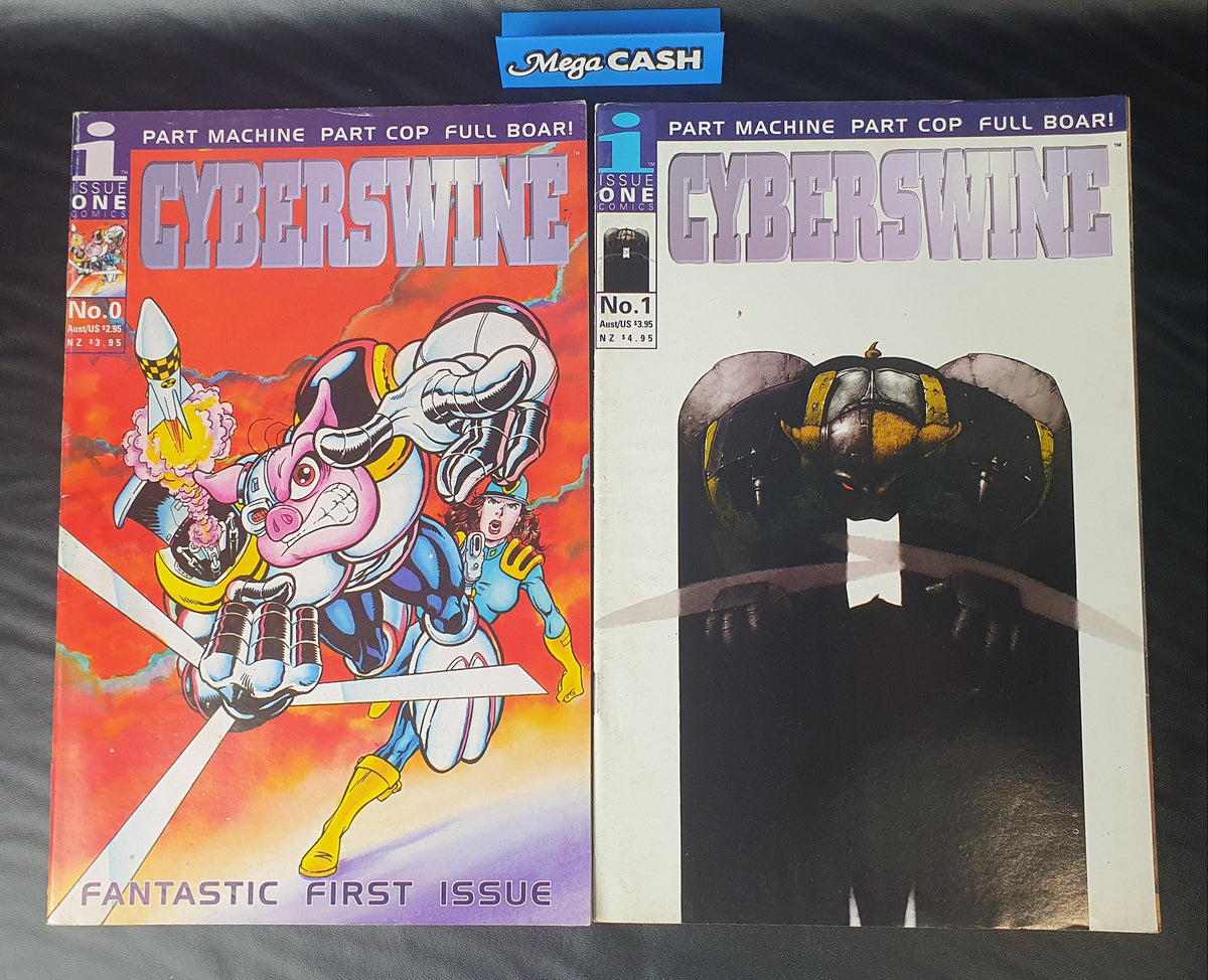 CYBERSWINE - ISSUE ONE COMICS - 1995 - Issue Number 0 & 1