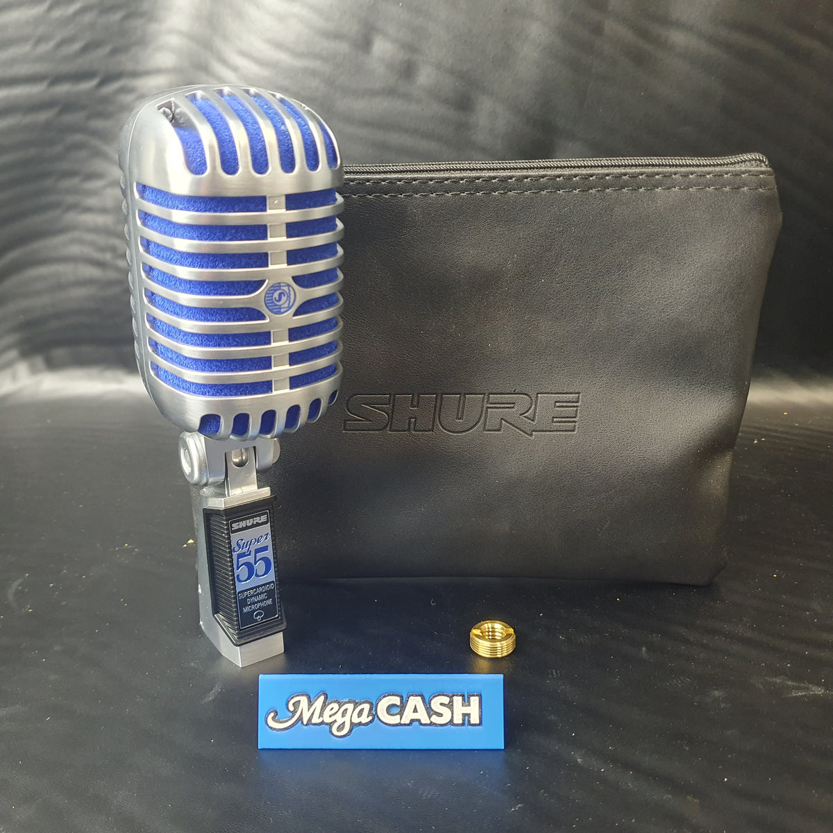 SHURE - Super 55 Deluxe Vocal Microphone + 5/8" to 3/8" Thread Adapter + Pouch
