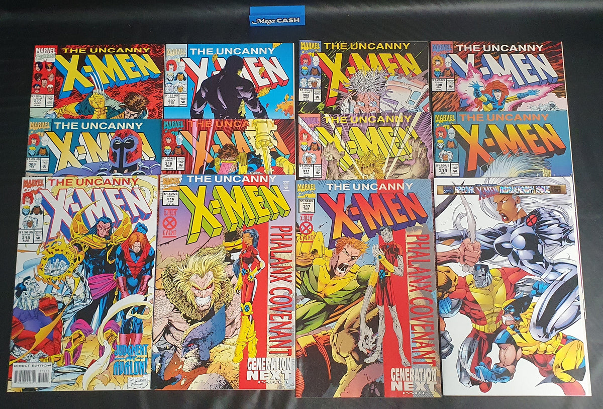 The Uncanny X-MEN - Marvel Comics - Volume 1 Issue # 277, 297, 306, 308-311, 314-317, 325A