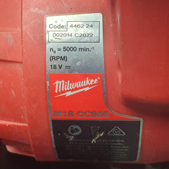 MILWAUKEE - M18 FUEL - 165mm Circular Saw - (SKIN Only) - M18CCS55