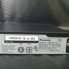 PANASONIC - DVD Player and HDD Recorder with Twin HD Tuner - DMR-PWT560GN