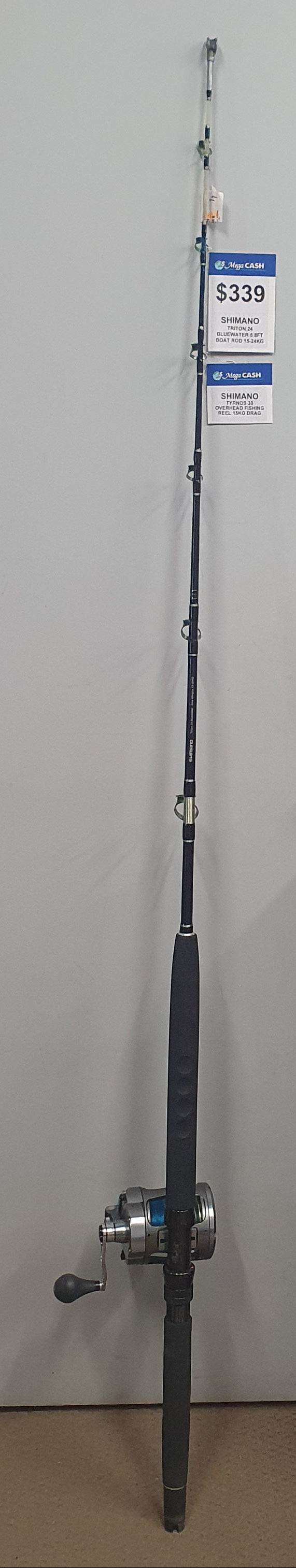 SHIMANO COMBO - Triton 24 Bluewater Rod + Tyrnos 30 Reel