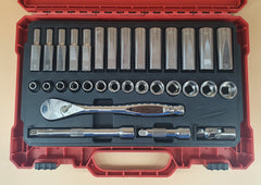Milwaukee - 48229508 - 32pce 3/8" Drive Ratchet & Socket Metric Set