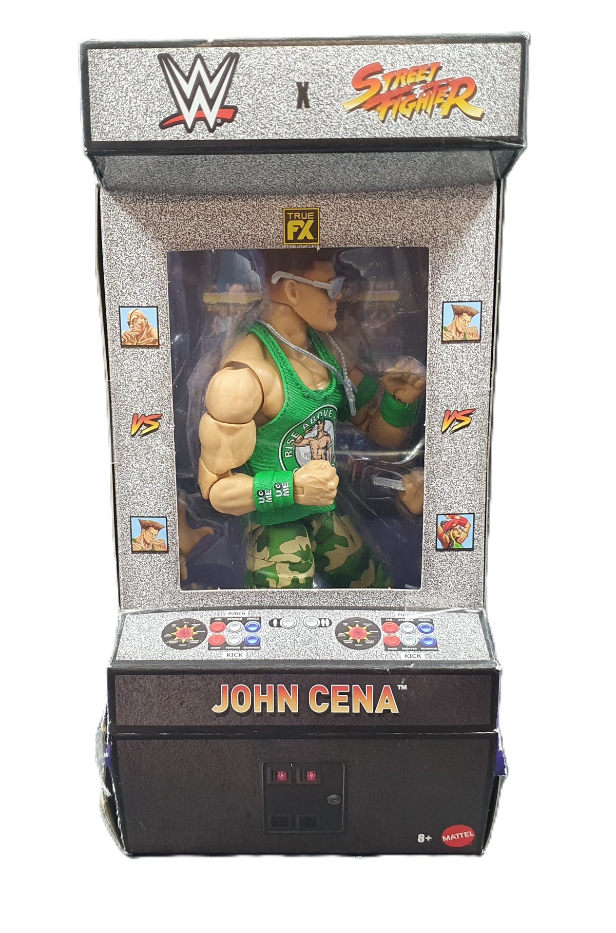 WWE X Street Fighter Elite Collection John Cena as Guile 6 inch Action Figure