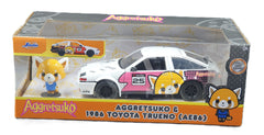 Aggretsuko - Aggretsuko & 1986 Toyota Trueno (AE86) 1/24th Scale Die-Cast Vehicle
