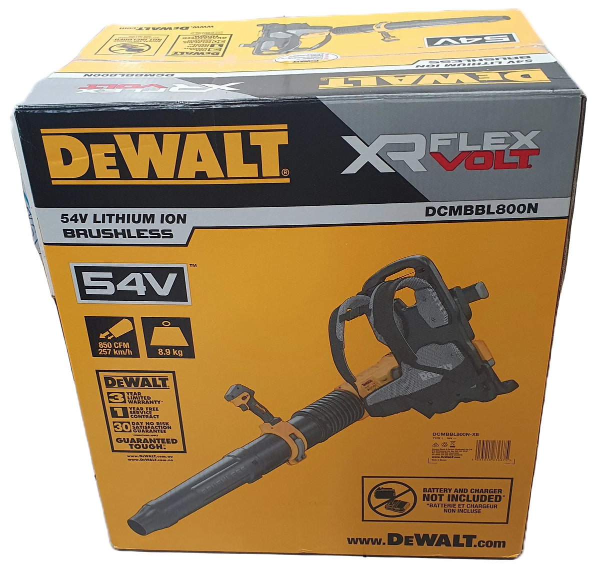 DeWalt - DCMBBL800N 54V (2x) XR FLEXVOLT Li-ion Cordless Brushless Backpack Blower - Skin Only