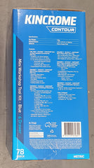 KINCROME - 10" 6 Drawer Contour Mini Workshop Tool Kit Blue - 78 Piece - K1940