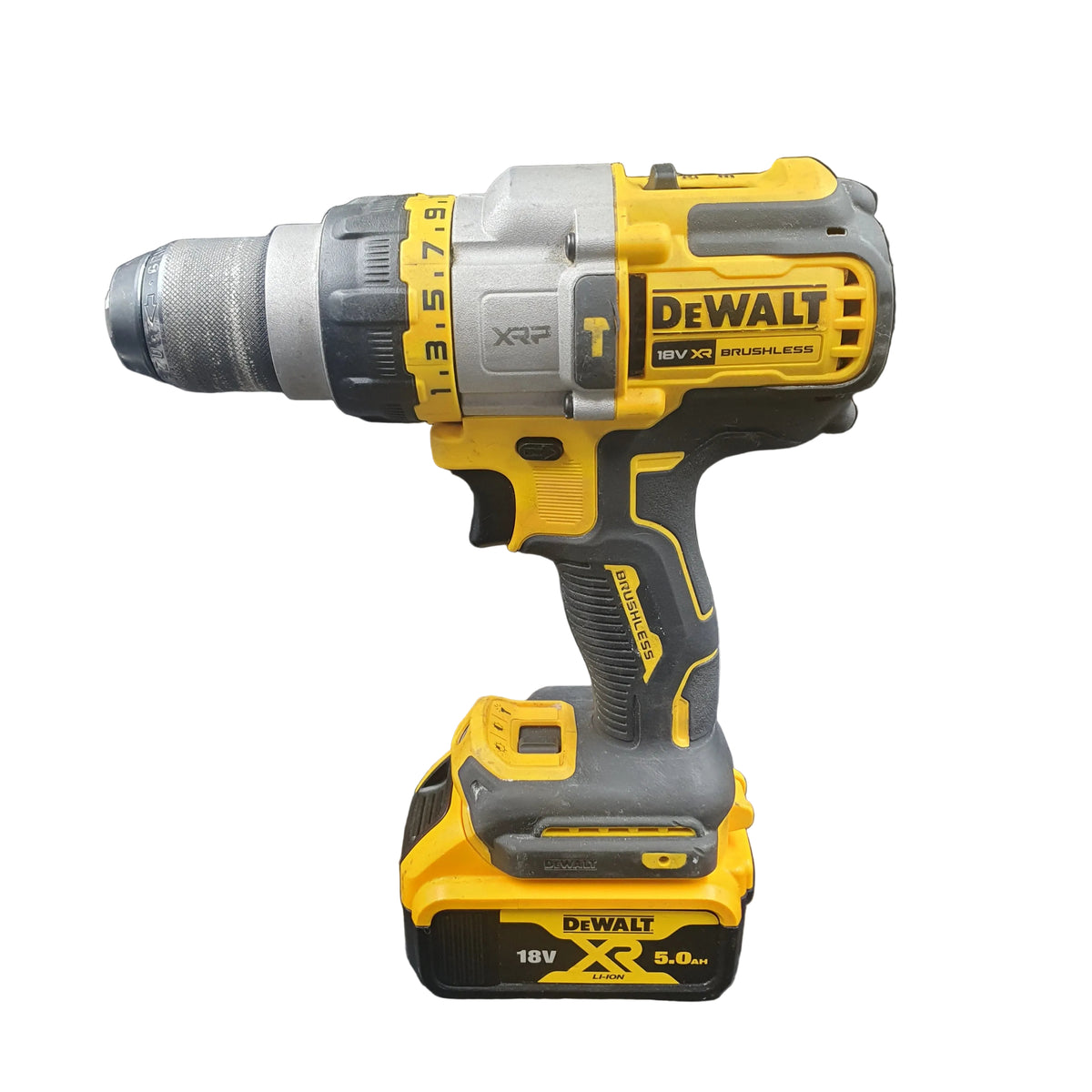 DEWALT - 18V XR FLEXVOLT Brushless Hammer Drill Driver - with 5Ah Battery - DCD999
