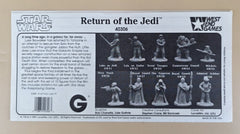 West End Games Star 1989 Wars Return of the Jedi 10 Piece 25mm Metal Figures in Box - Excellent Condition