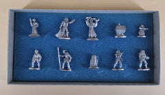 West End Games 1988 Star Wars A New Hope Collectors Movie Set - 10 Piece 25mm Metal Figures in Box