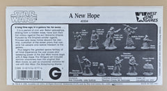 West End Games 1988 Star Wars A New Hope Collectors Movie Set - 10 Piece 25mm Metal Figures in Box
